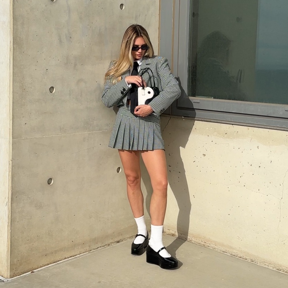 Blair Flatform In Black Patent Leather Strap
